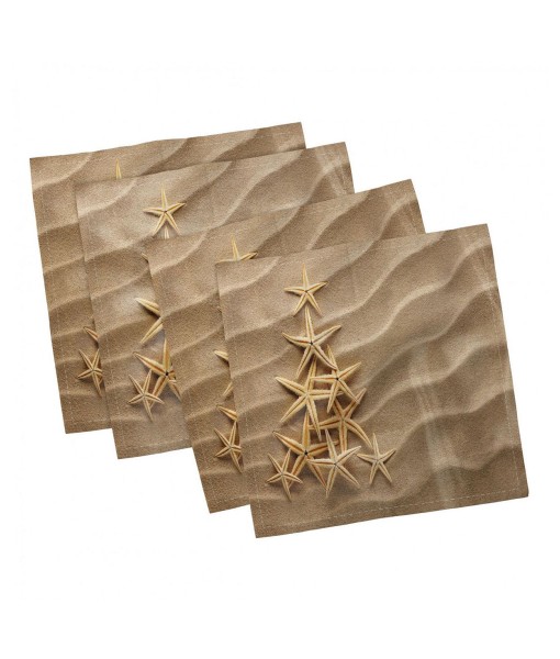 Starfish Set of 4 Napkins  12