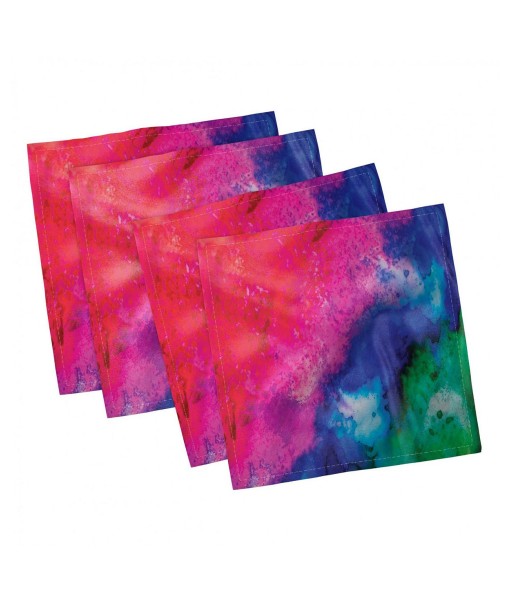 Tie Dye Set of 4 Napkins  12