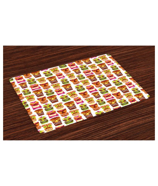 Tiki Bar Place Mats  Set of 4