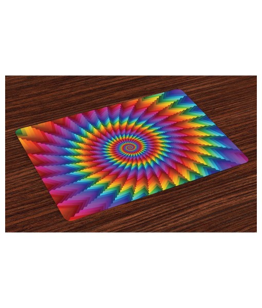 Trippy Place Mats  Set of 4