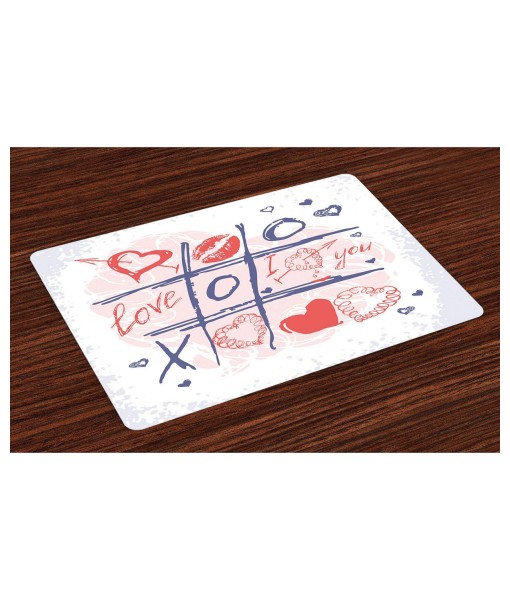 Valentines Day Place Mats  Set of 4