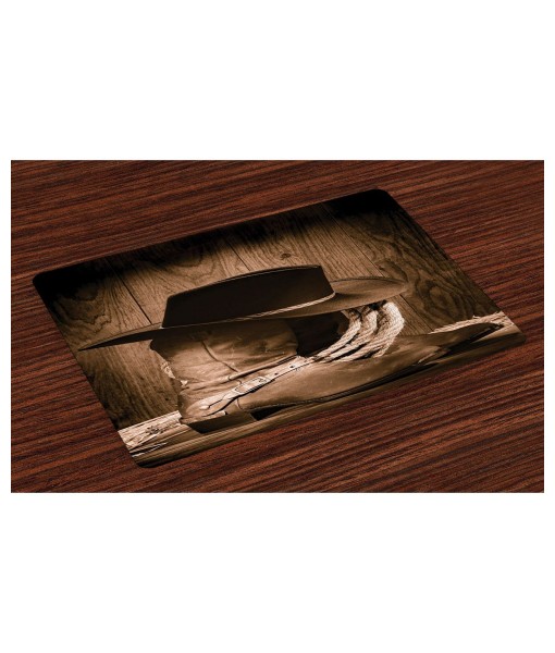 Western Place Mats  Set of 4