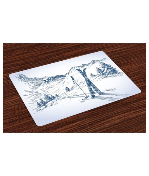 Winter Place Mats  Set of 4