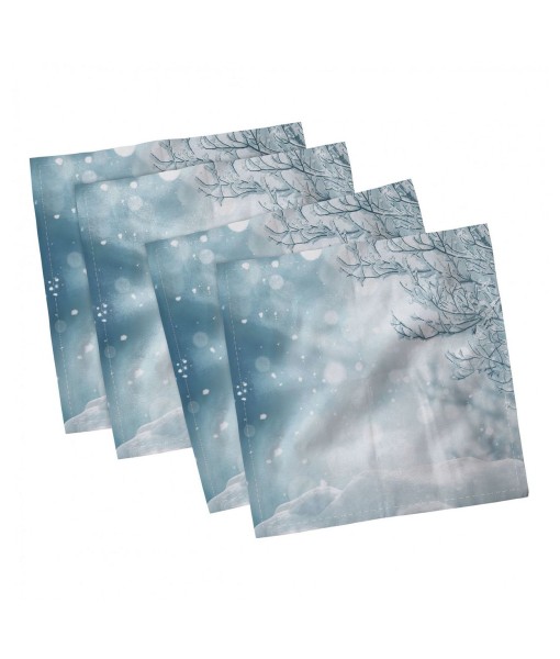 Winter Set of 4 Napkins  18