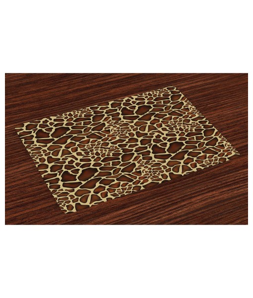 African Safari Adventure Place Mats Set of 4