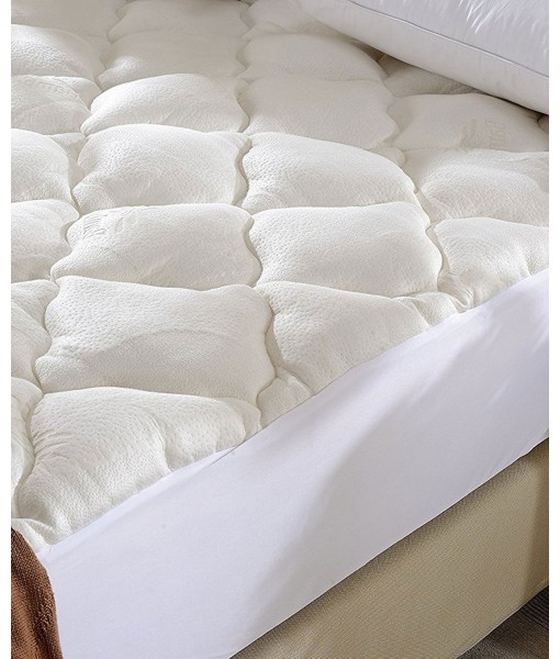 Rayon from Bamboo Fitted Down Alternative Twin Mattress Pad