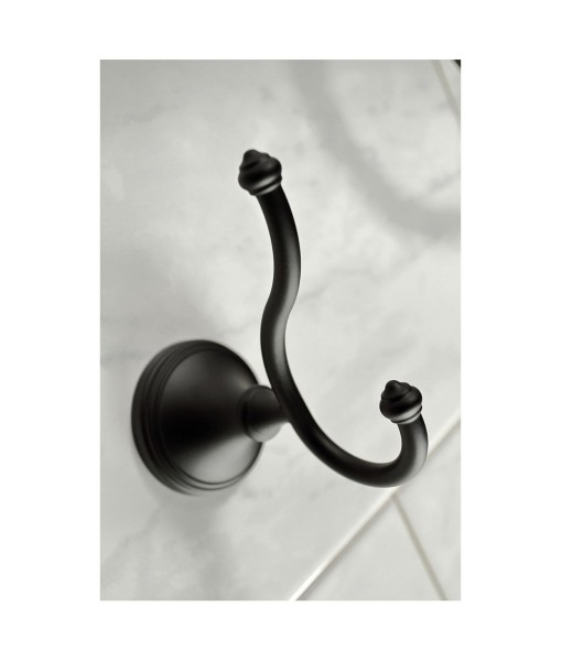 Naples 18-Inch and 24-Inch Towel Bar Bathroom Accessory Set in Black