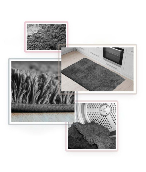 Ultra Soft Non Slip Shaggy Bath Rug - Small 17