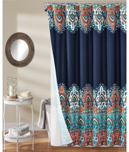 Bohemian Meadow 14Pc Shower Curtain Set